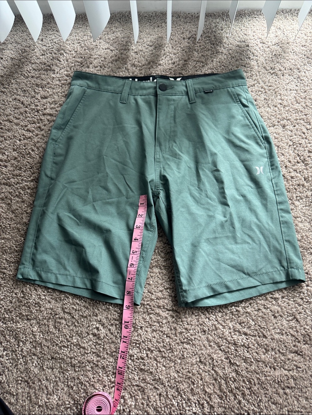 Hurley Men's Olive Green Hybrid Shorts